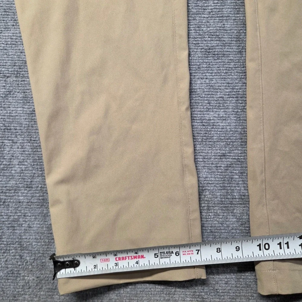 Lululemon Commission Golf Pants Mens 38 Khaki Tan 33 Inseam Technical Trousers